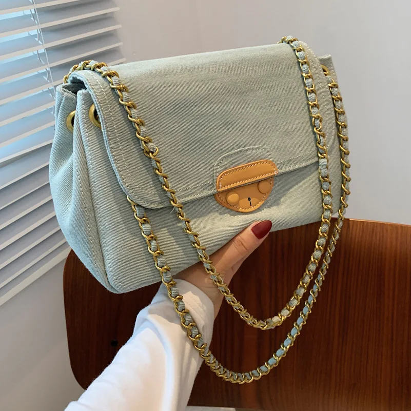 

Retro Armpit Bag 2021 New Ins Canvas Large-capacity Literary Fan One-shoulder Messenger Bag Western Style Washed Female Bag