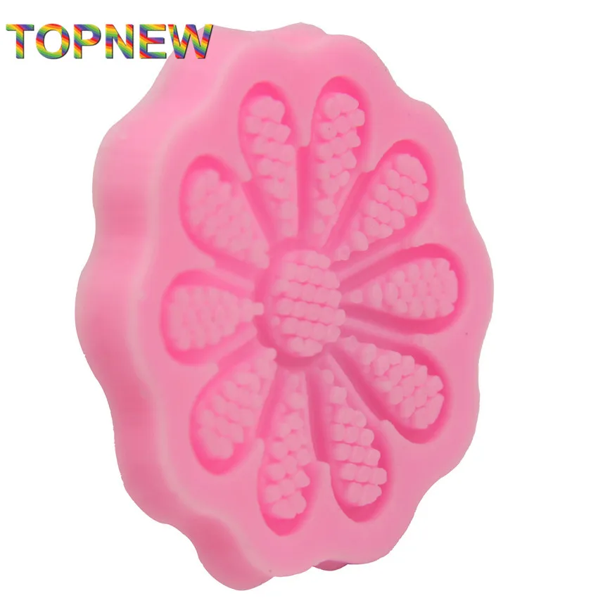 Качественные силиконовые кружевные формы в виде подсолнуха для торта