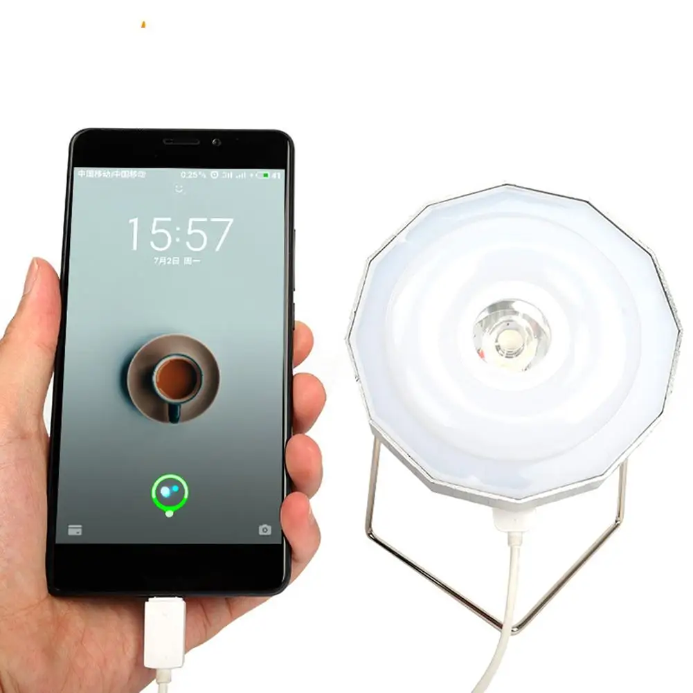 Portable Solar Camping Lamp Mobile Power USB Flashlight Adjustable Outdoor Work Light BBQ Lantern COB Floodlight | Освещение