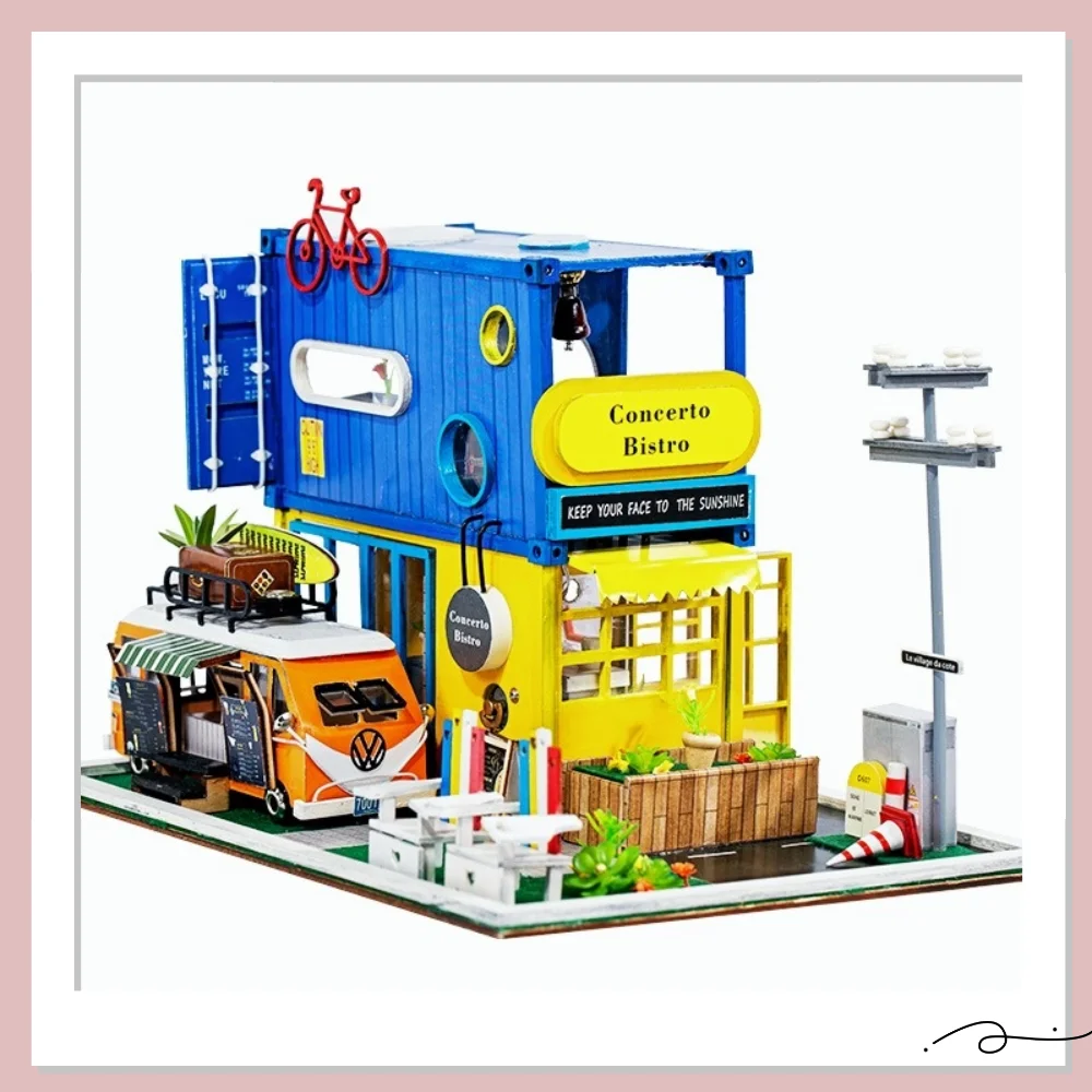 

DIY Wooden Assemble Kids House Toys Miniature Doll Self-assembled Manual Children's Birthday Gift Christmas
