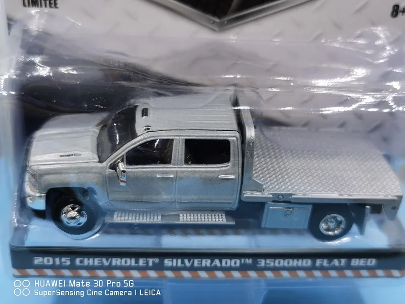 GreenLight 1:64 2015 CHEVRO LET SILVERADO 3500HD плоская кровать 46050 металлический литый под давлением