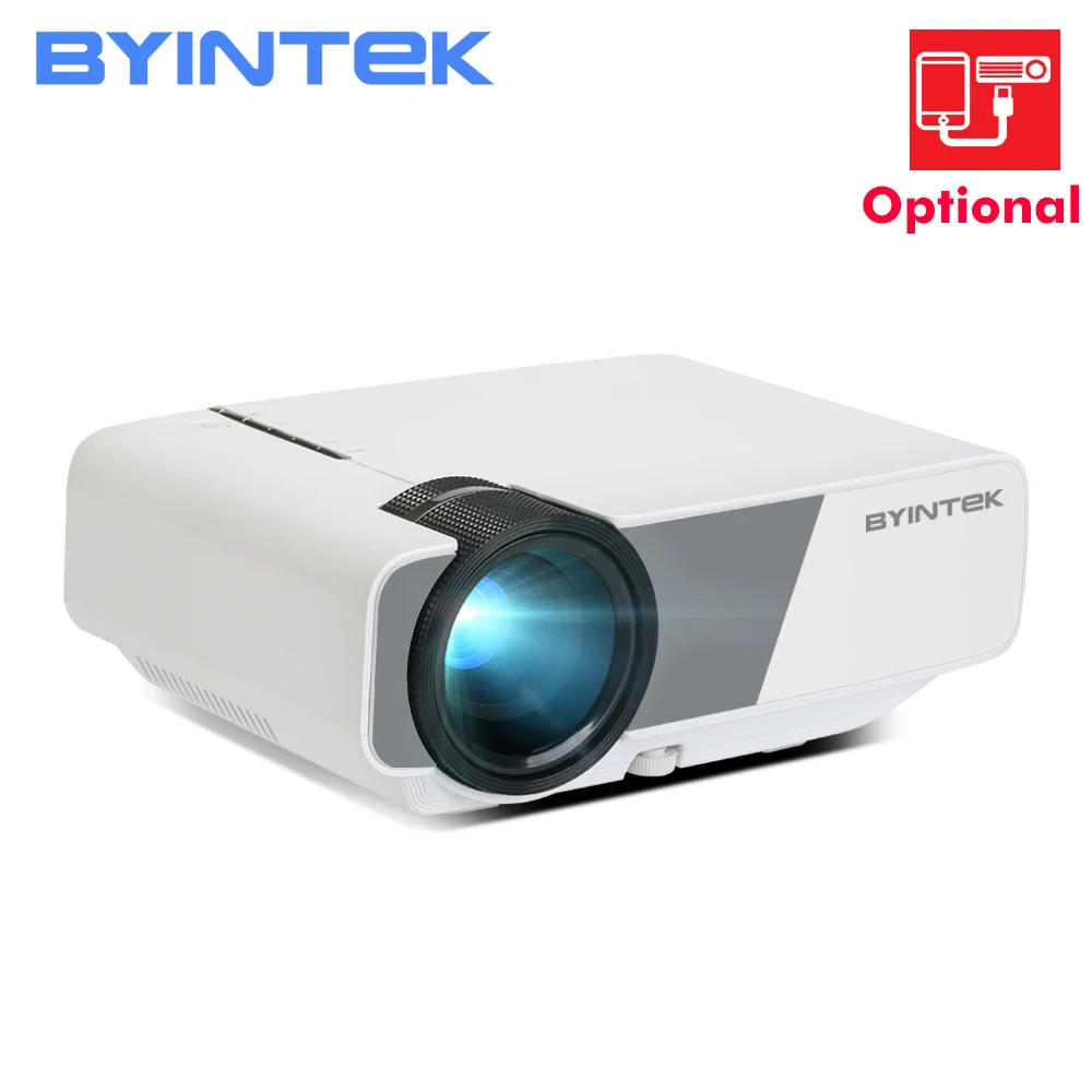 Мини-светодиодный видеопроектор BYINTEK SKY K1/K1plus для домашнего кинотеатра(дополнительно: поддержка подключения к проекции смартфона