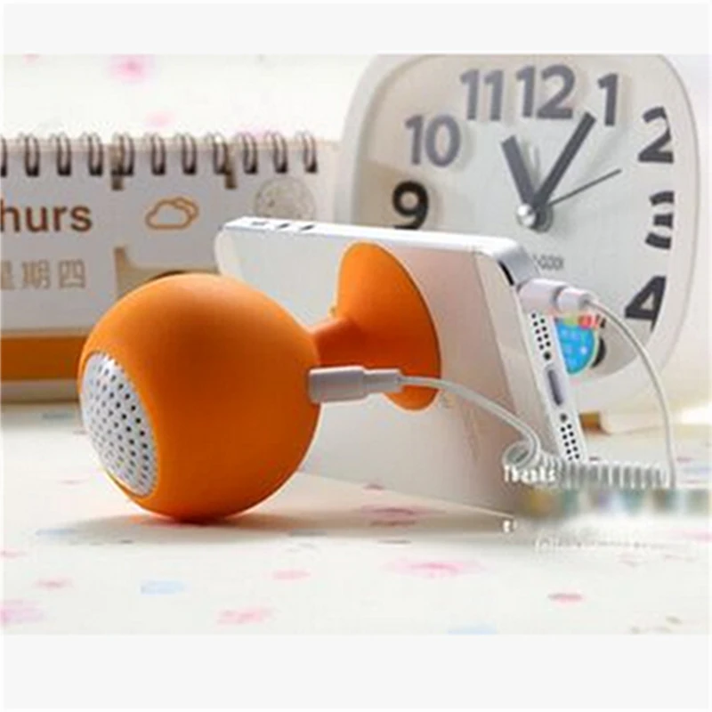 Силиконовые мини колонки на присоске подарок для телефона автомобиля