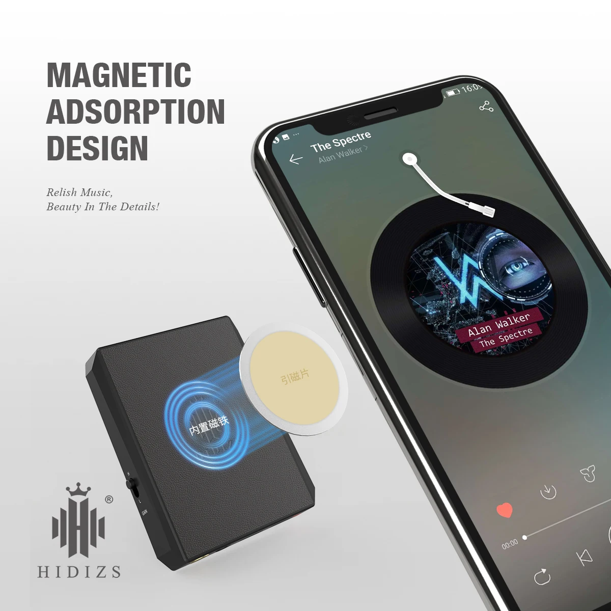 Портативный USB ЦАП/усилитель Hidizs сбалансированный с поддержкой MQA DH80/DH80S корпус из