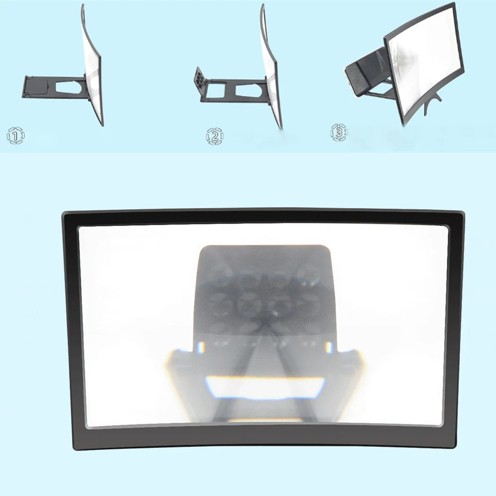 3D Лупа выдвижной усилитель экран мобильного телефона HD Универсальный 12 дюймов