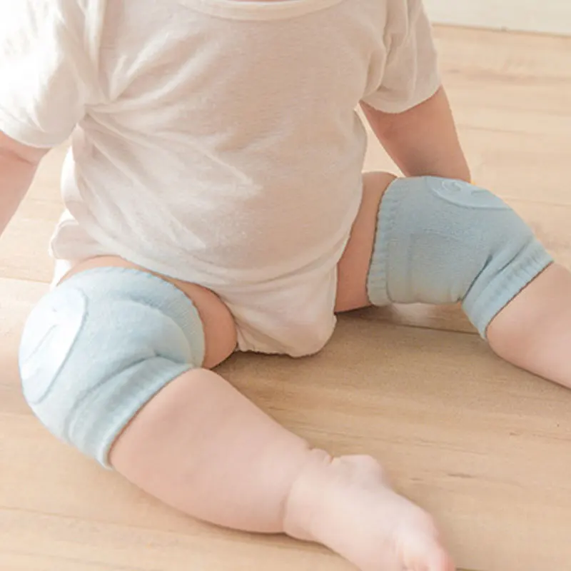 Baby Knee Pads Toddler Crawling Protector Toddler Legs Warmers Leg Protection Elbow Pads Baby Safety Cotton Non Slip Smiley