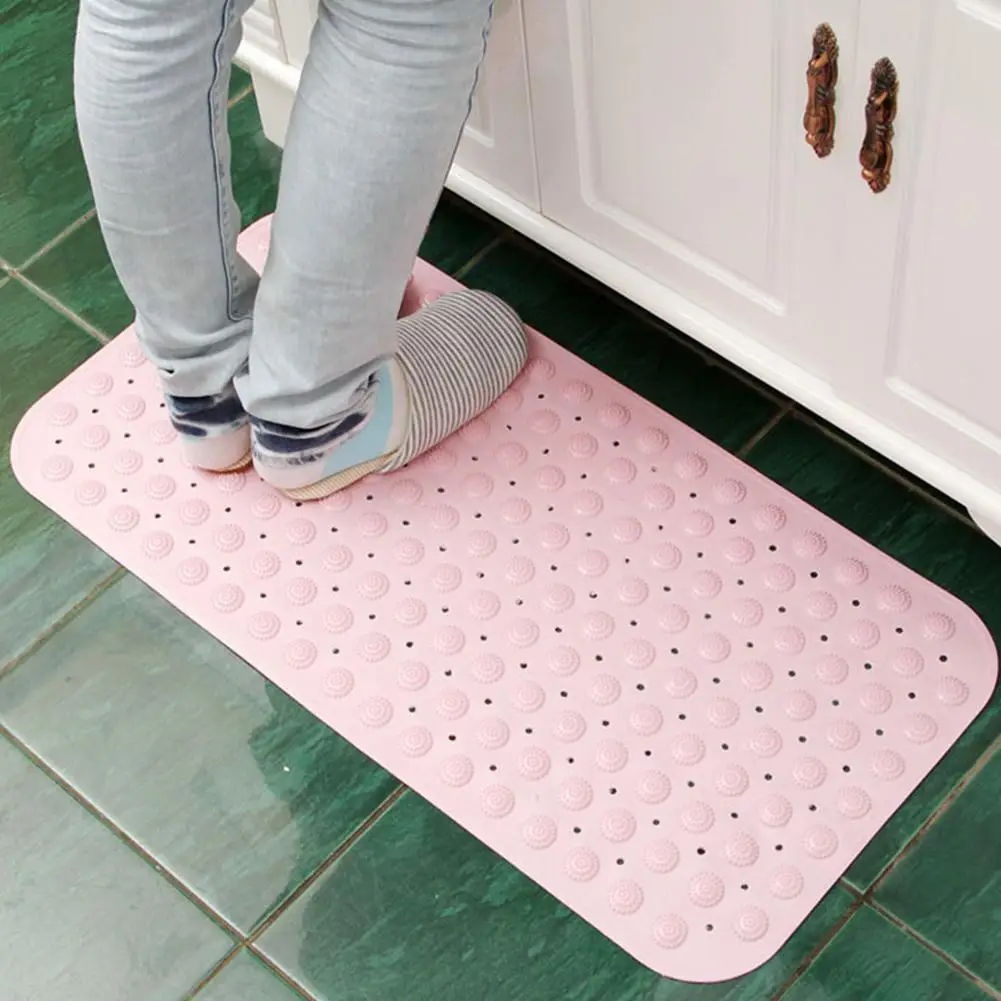 Сильный всасывающий Противоскользящий массаж частиц коврик для ног ванной кухни