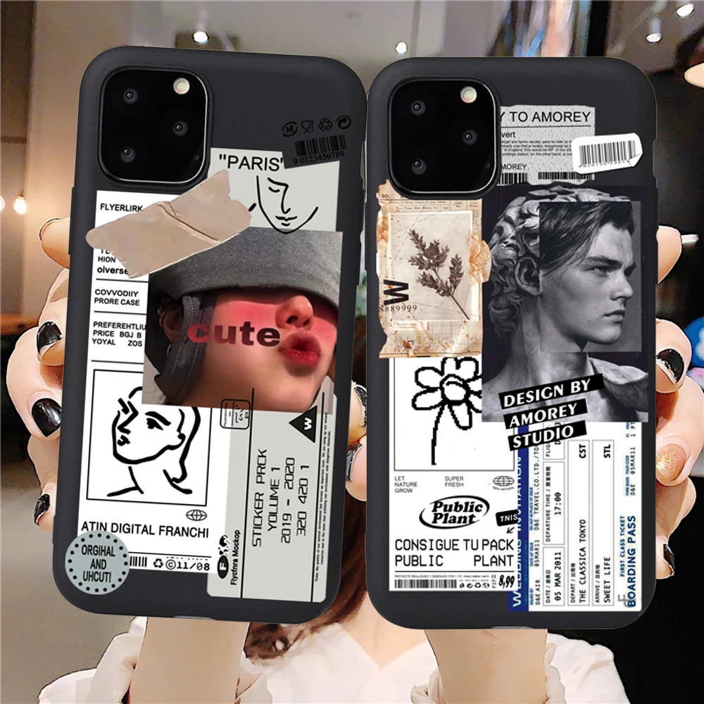Модный чехол для телефона с надписью iphone 11 Pro Max 7 8 Plus задняя крышка XR XS SE 2020 12mini