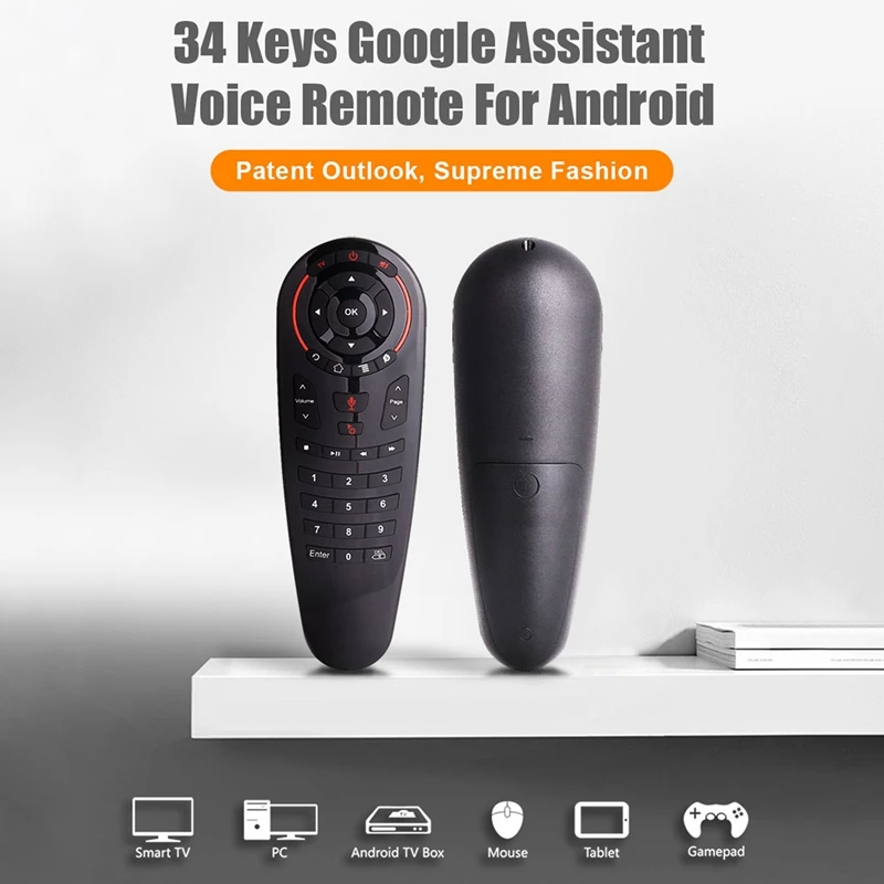 

Пульт дистанционного управления G30S Air Mouse, 2,4 ГГц, 33 клавиши, гироскоп