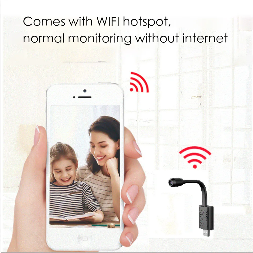 Умная мини-камера видеонаблюдения V380 с Wi-Fi и USB HD 1080P | Безопасность защита