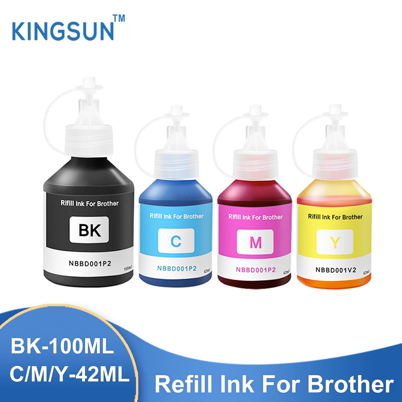 

Refill Dye Ink Kit Compatible For Brother DCP T300 T500W T700W Inkjet Printer For Brother MFC-T800W Ink Tank Printer 4color