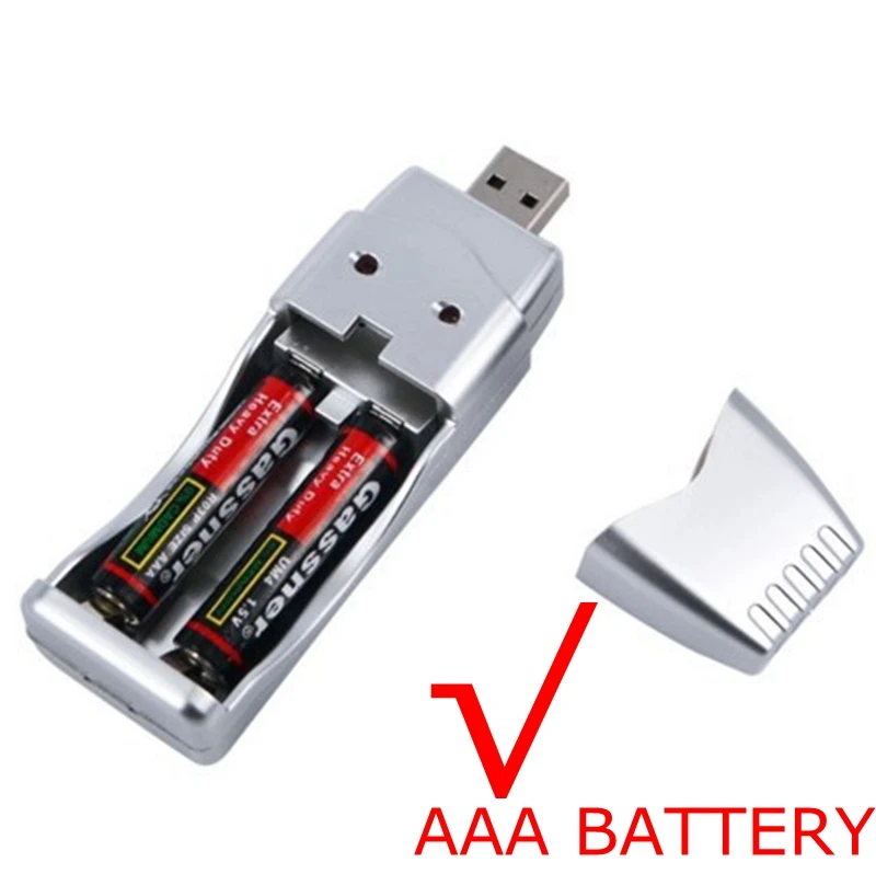 Фото Портативное зарядное устройство USB для Ni-MH NICD AA AAA аккумуляторных батарей В Портативное зарядное устройство USB для Ni-MH NICD AA AAA аккумуляторных батарей В