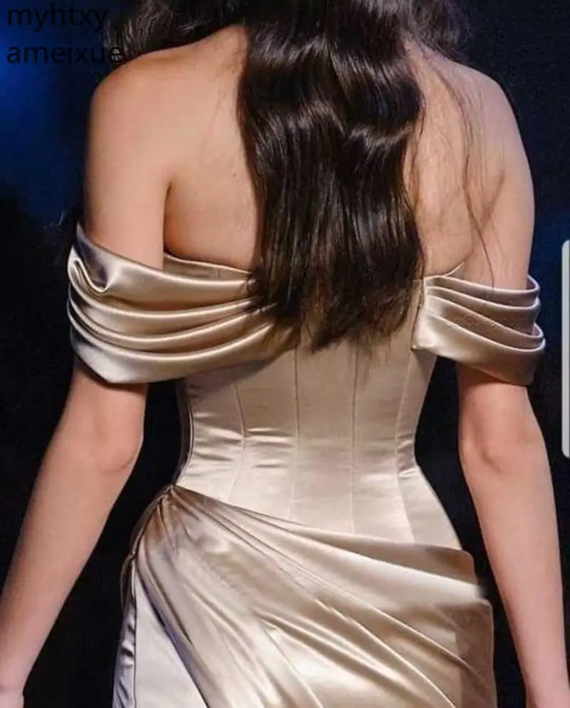 New Off The Event Shoulder Plus Size Long Evening Dress 2021 Straight Sexy Prom Dresses Abiye Gece Elbisesi Gowns Robe De Soiree | Свадьбы и