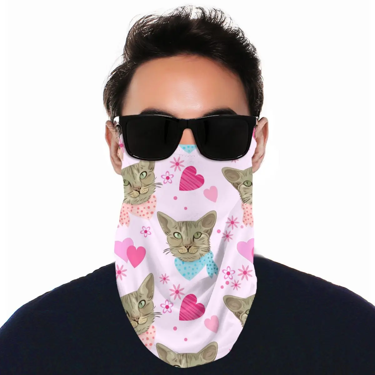 

Hanging ear windproof face towel Printed outdoor face towel Cycling hiking fishing tube scarf men and women yoga headscarves