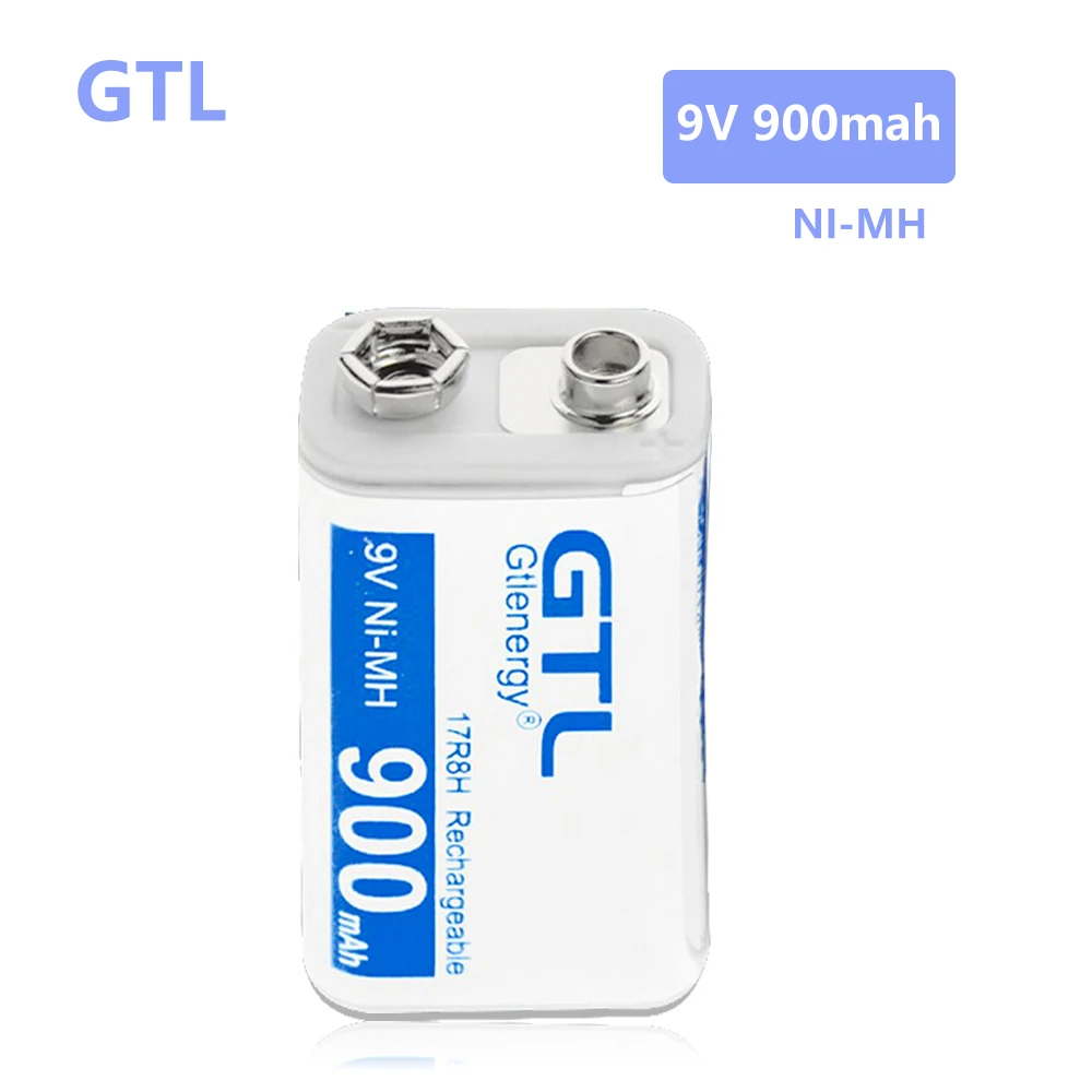 GTL 9V аккумуляторная батарея большой емкости Ni-MH 900mah для микрофона игрушка