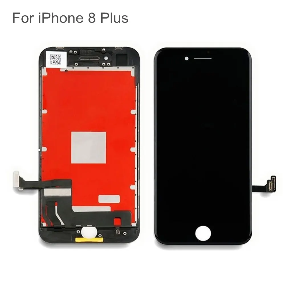 AAAAA дисплей для iPhone 6 7 8 Plus lcd 3D кодирующий преобразователь сенсорного экрана в сборе 7Plus 8 Plus без битых пикселей пыль теплый белый задний светильник