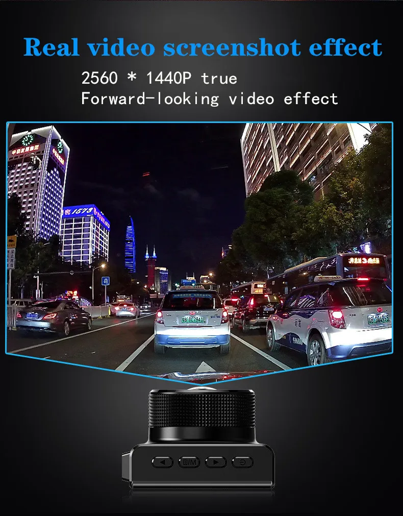 3 0 дюймовый 2K передний 1440P full HD Автомобильный видеорегистратор задний 1080P