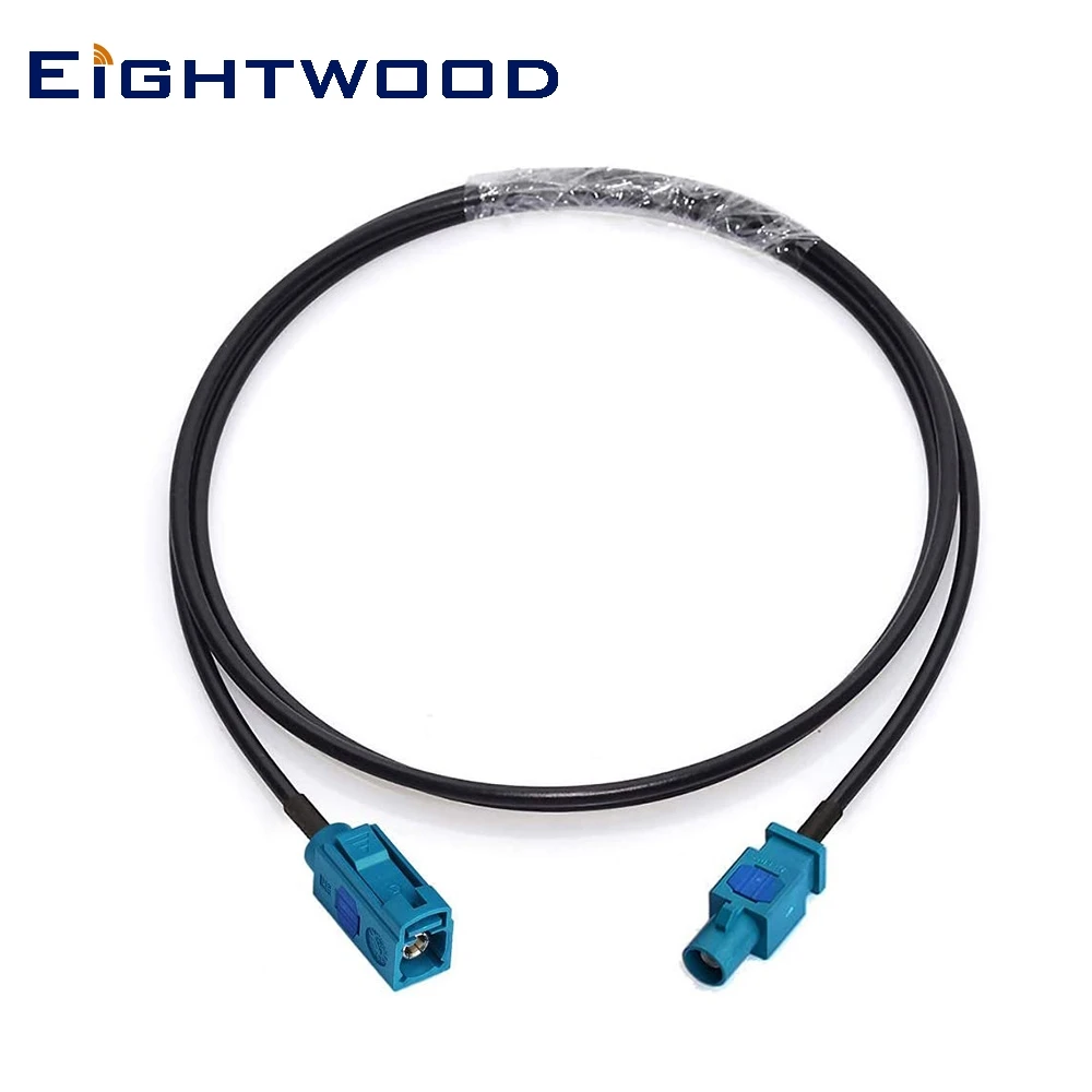 

Eightwood Fakra Z Female to Male Vehicle Antenna Cable 1m - Car Stereo Android Head Unit 4G LTE TEL Telematics Bluetooth Module