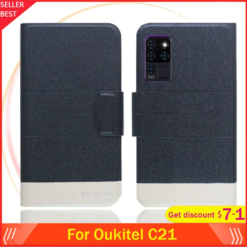 5 цветов Лидер продаж! Чехол Oukitel C21 ультратонкий кожаный эксклюзивный чехол для