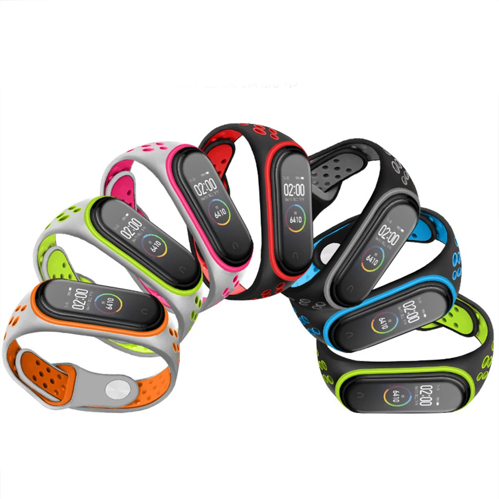 Mi Band 5 4 Strap Bracelet wrist  xiaomi band3 4 accessories smart brtacelet sport Silicone Strap for Xiaomi mi band 6 5 4 3