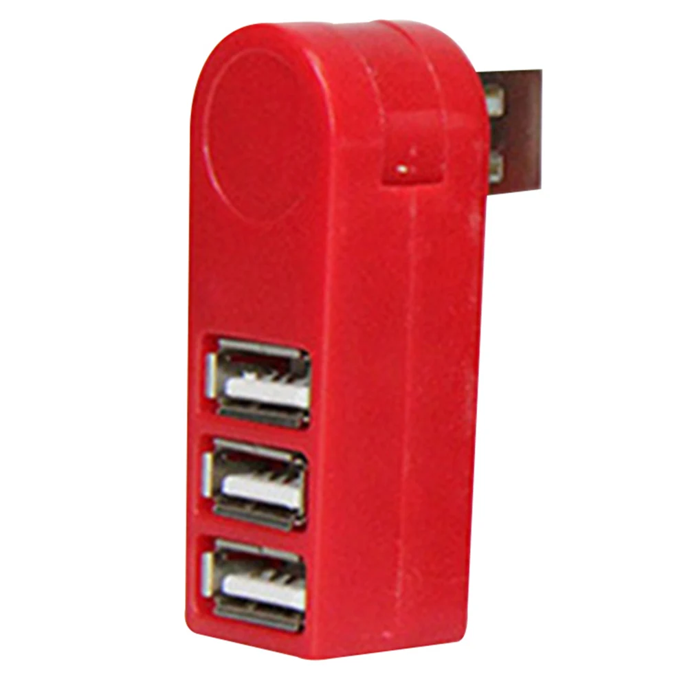 Портативный 3 порта USB 2 0 концентратор Мини 270 Поворотный сплиттер ноутбук ПК