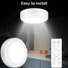 Двойной белый светильник Светодиодная подсветка под шкаф светильник ing пульт дистанционного управления бесплатно послана по срочной доставке Точечный светильник s ночника для шкафа близко вешалка для одежды