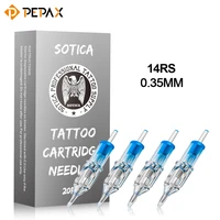 20pcsbox tattoo cartridge needles 1214rs 0 35mm cartridge tattoo needles round shader for tattoo machine pen tattoo supplies