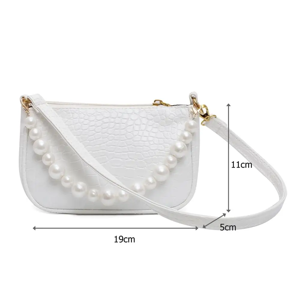 

Casual PU Leather Sling Handbag Purse Women Elegant Chain Shoulder Crossbody Bag Popular Simple Female Daily Bag