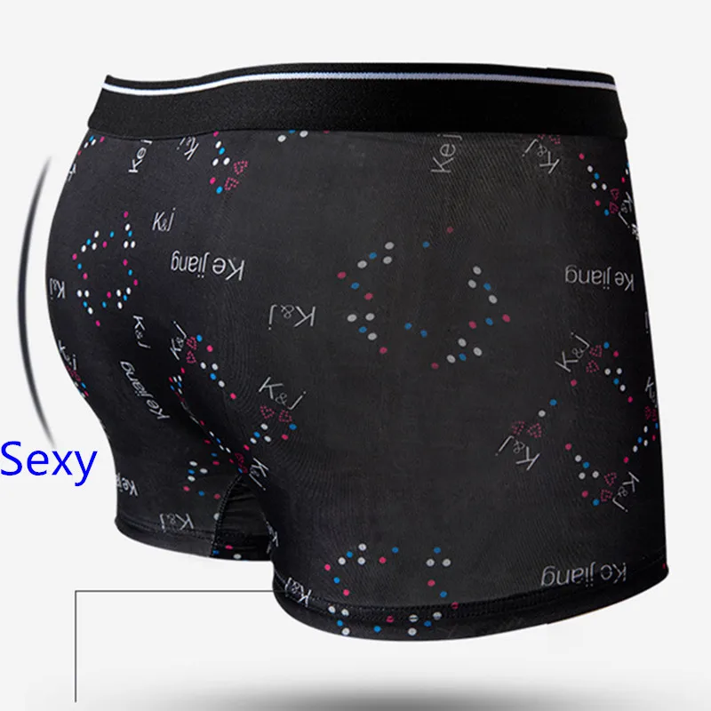 8 Pcs/Lot Men Boxer Briefs Ice Silk Fiber Soft And Comfortable Breathable Fashionable Large Size Men's Underwear