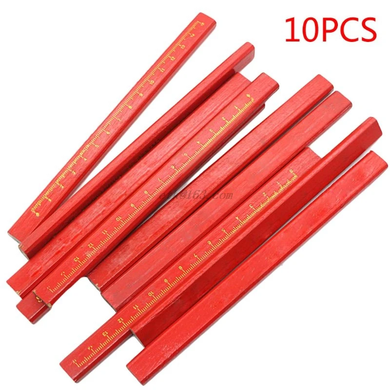 10 шт. плотницкие карандаши черные свинцовые для рукоделия деревообрабатывающие