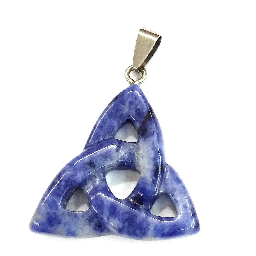 

Fine Natural Stone Pendants Triangle Malachite Charms for Jewelry Making Necklace Earrings Gift for Women 34x36mm