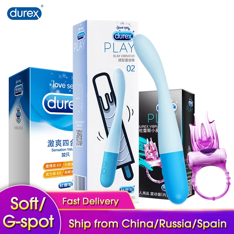 Вибратор Durex для стимуляции точки G мягкий массажер клитора анальный стимулятор