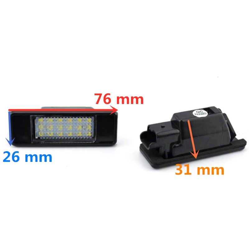 Светодиодный светильник для номерного знака Peugeot 106 1007 207 307 308 3008 406 407 508 SW 607 6500K 12V 2