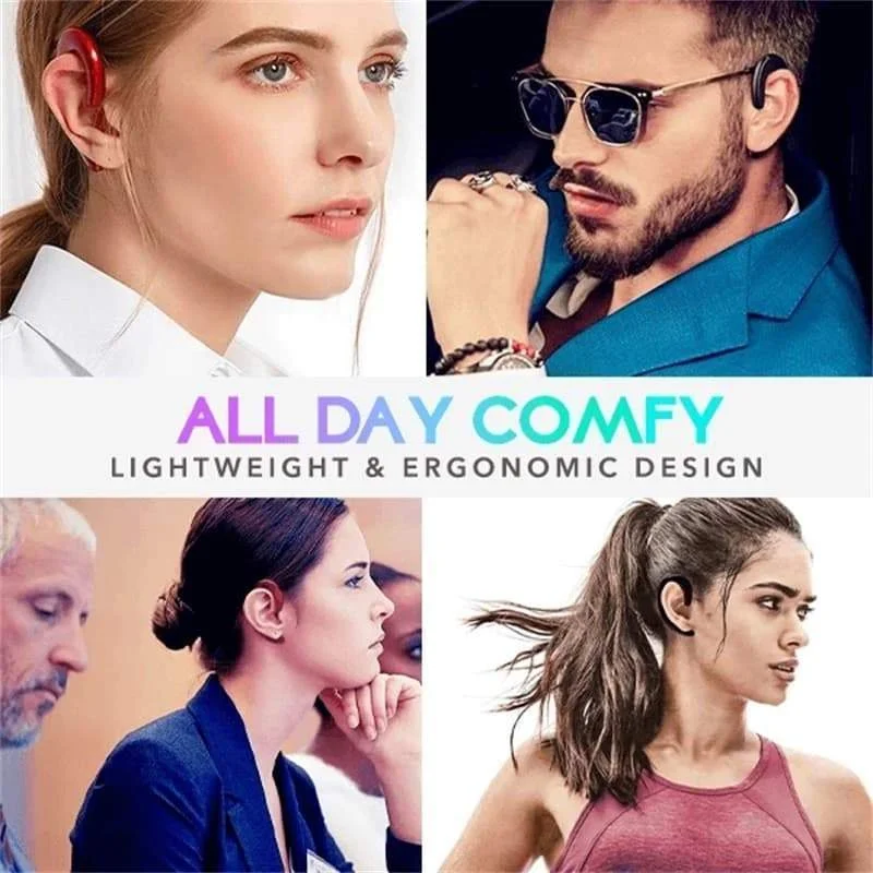 

Wireless Bluetooth Earphone Hands-free with microphone Bone Conduction Hook Earphone Earpiece Earhook no earplugs Dropshipping