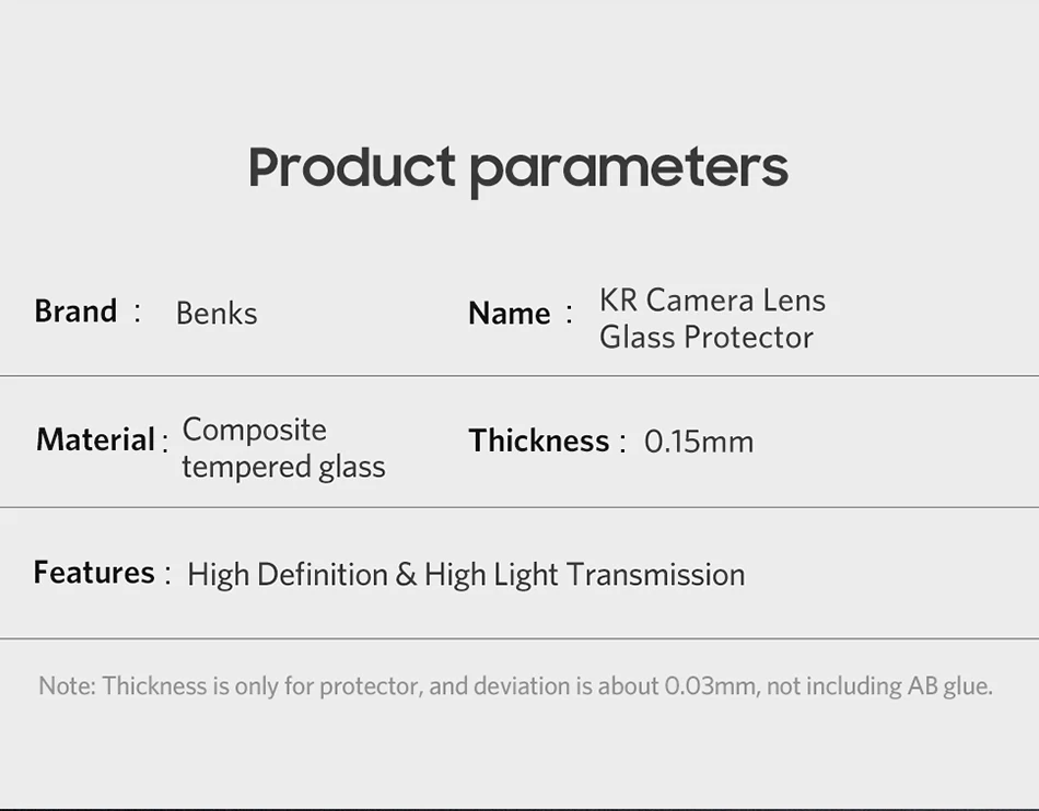 Benks 2 шт. KR закаленное стекло задняя камера объектив для huawei mate 20 Pro 20X крышка протектор экрана 0,15 мм ультра-тонкая защитная пленка