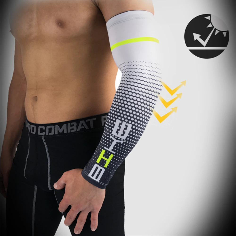 

2PC Anti-ultraviolet Outdoor Basketball Running Riding Fishing Warm Arm Guard Professional Non-slip Sun Protection Sleeve