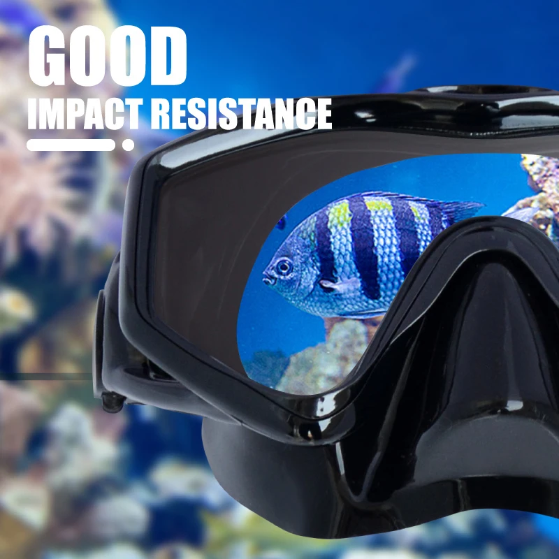 

Half Diving Mask for Swimming Anti-Fog Glass Snorkel Gear with Adjustable Belt Anti Leakage Goggles for Adults CMG786
