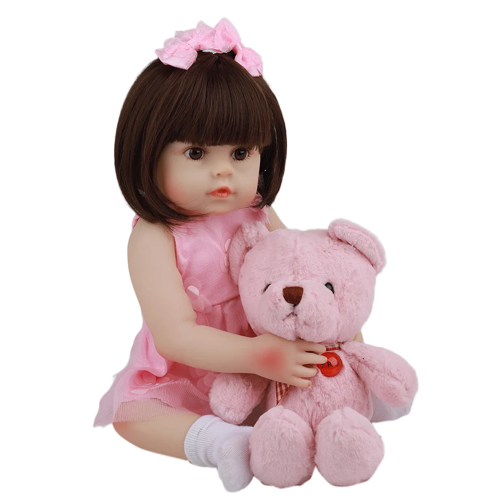 19 &quotгорячая Распродажа ручная работа все силиконовые детские куклы ToyAlive модные