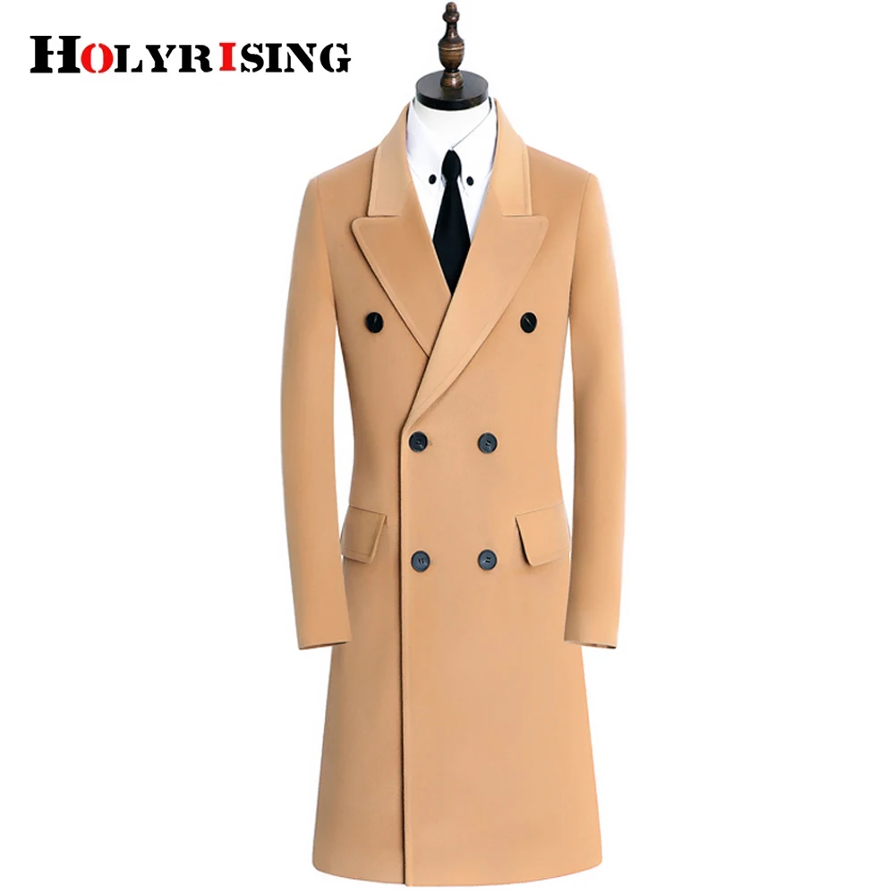 

Winter Men 70% Wool Jackets Warm Double Button Trench Coat 9XL Slim Woolen Top Thick Business Soft Anti-wrinkle Outerwear 19515