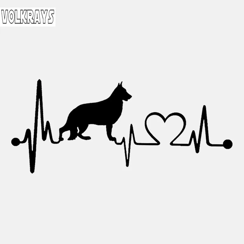 Красивая Автомобильная наклейка Volkrays аксессуары для немецкой овчарки и