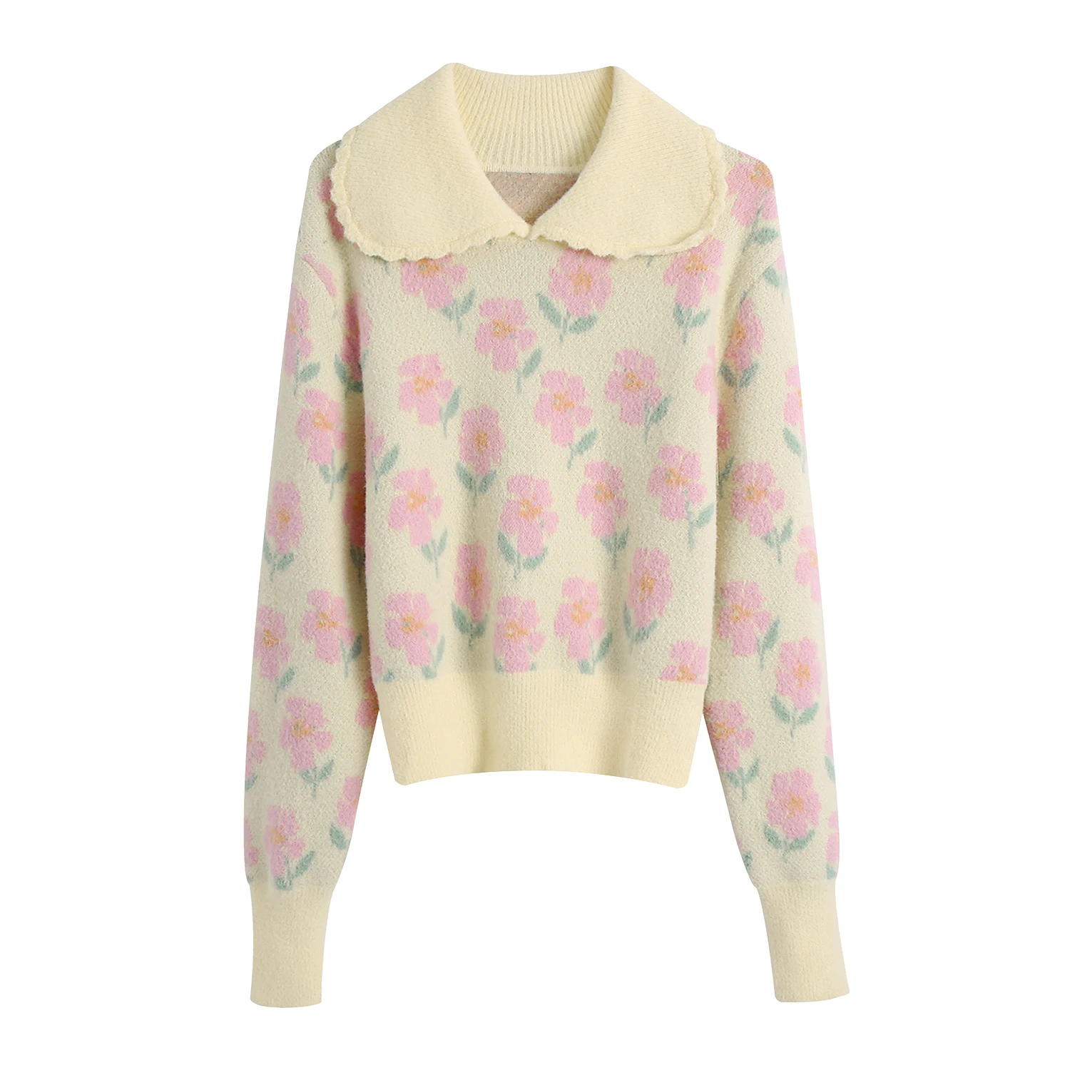 

JC·KILIG 2021 New Small Round Lapel Print Shirt B4013