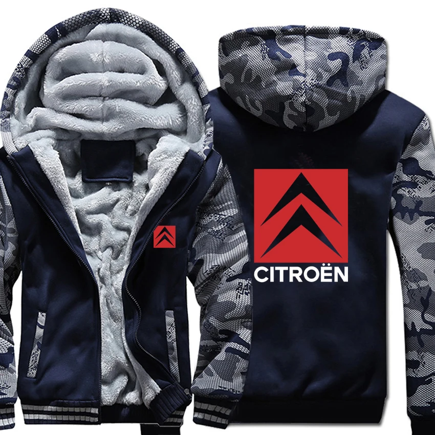 As picture Citroen толстовки Зимний камуфляжный чехол куртка мужская флисовая Citroen мужская Толстовка - Цвет: As picture