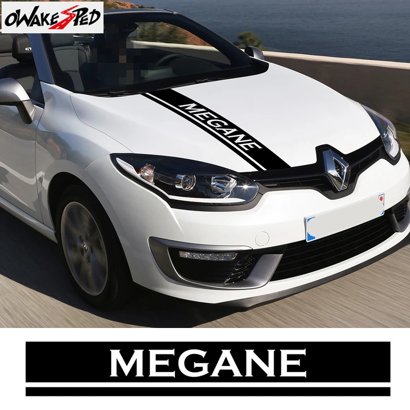 

Car Hood Bonnet Vinyl Decals Racing Sport Stripes For Renault Megane Coupe GT RS 2009-2020 Auto Engine Cover Decor Stickers