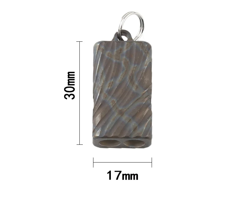 Двухтрубчатый свисток EDC из титанового сплава TC4 высокочастотный для обучения