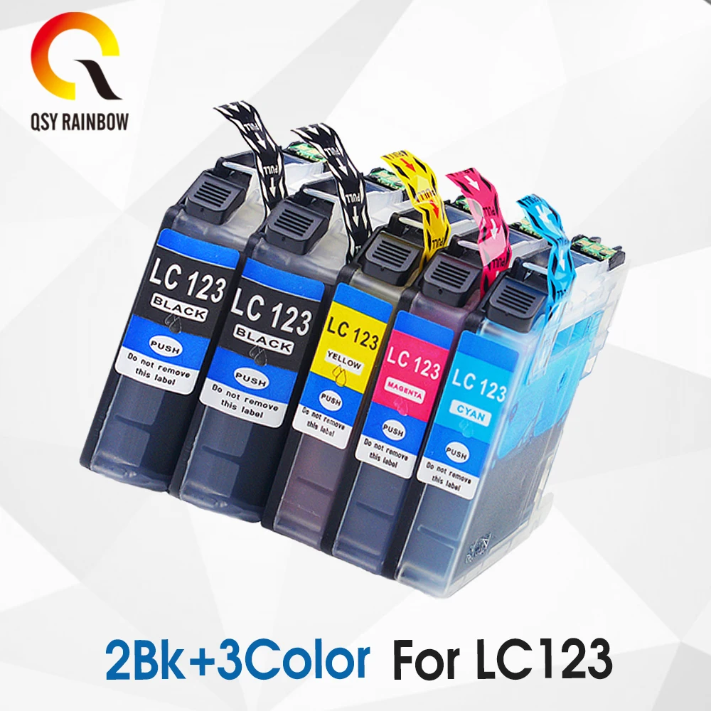 2bk 3color LC123 LC-123 LC 123 XL LC123XL чернил струйные картриджи для Brother J4410DW J4510DW J4610DW J4710DW J470DW J6920DW принтер - Цвет: 2bk 3color