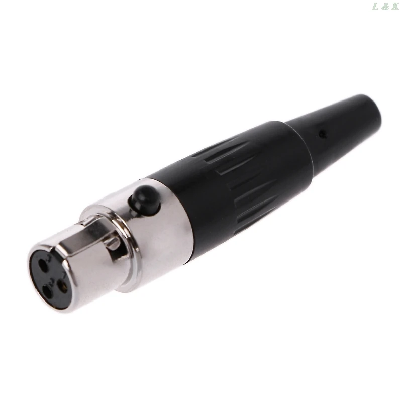 1 шт. высококачественный разъем Mini XLR 3 4 Pin гнездовой маленький аудиоразъем для