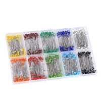 100pcs diy sewing pins 38mm pearl ball head push pins straight quilting pins for dressmaking jewelry decor diy sewing tools