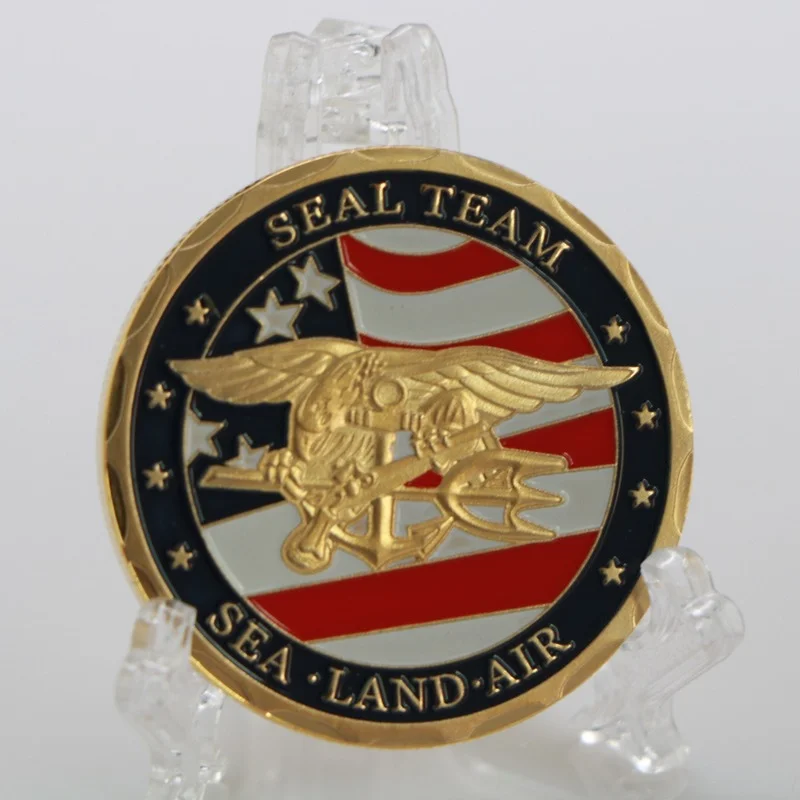 

US Navy SEAL Commemorative Medal Challenge Coin Badge Collection Souvenir Gold Coin COPY