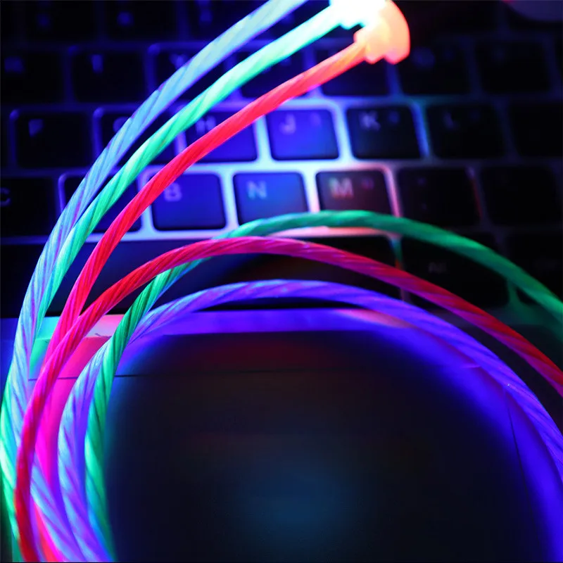 Движущаяся светодиодный кабель для передачи данных, магнитный usb-кабель для iphone 7 8 plus, зарядное устройство для samsung A10 M10 A80 A60 M20 Micro type C