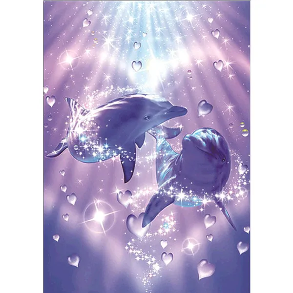 5d полноразмерная алмазная живопись сделай сам дельфин вышивка животный узор